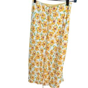 CLEARANCE - ✨ Urban Outfitters Yellow Floral Maxi Skirt – Size M ✨